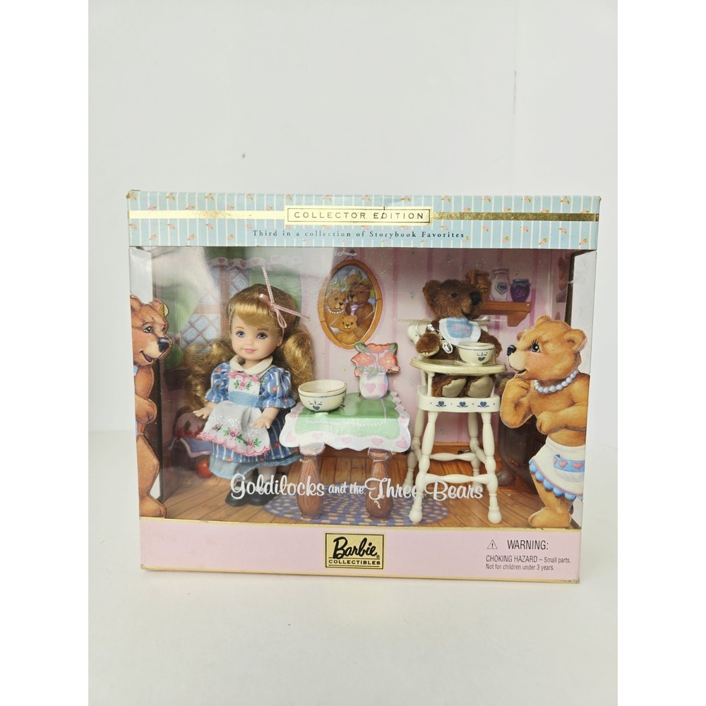 Mattel Barbie Kelly doll Golidlocks and the Three Bears Storybook Favorites